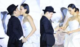 Tuyết Lan hôn chồng say đắm, bày tỏ xúc động trước 280 quan khách