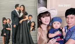 Lý Hải - Minh Hà hạnh phúc khoe sự xuất hiện của từng nhóc tì theo từng năm, nay đã đủ nếp đủ tẻ khiến fan thích thú