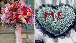 Loạt bó hoa khổng lồ siêu đắt đỏ gây sốt dịp 8/3