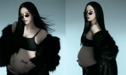 Mẹ bầu Phương Oanh tiết lộ cân nặng hiện tại khi đang mang song thai, lần đầu khoe bản 'full không che bụng'