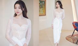 Hoa hậu Đỗ Mỹ Linh gây mê với nhan sắc như công chúa mùa xuân, tiết lộ sự khó tính khi nuôi con