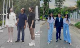 Quyền Linh đưa hai ái nữ đi dạo phố, một chi tiết khiến con gái MC nổi bần bật