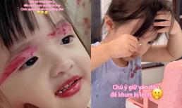 Con gái Đông Nhi nay tự trang điểm, ngày càng điệu đà và ra dáng thiếu nữ