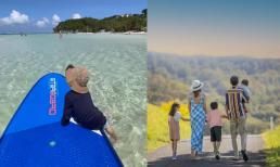 Tăng Thanh Hà hiếm hoi khoe ảnh gia đình 5 người, quý tử út lại có sở thích giống mẹ