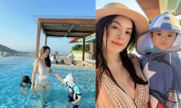 Dương Cẩm Lynh hiếm hoi khoe dáng với bikini, vóc dáng có còn chuẩn như thời son rỗi?