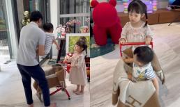 Cường Đô La cùng 2 con làm “tiểu phẩm” cực dễ thương tại nhà, Suchin gây bất ngờ vì hành động này chuẩn chị hai