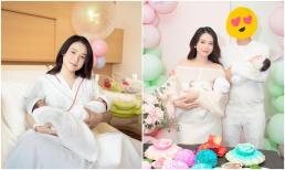 Sam tổ chức tiệc đầy tháng cho 2 bé 'Rồng con', bạn trai hiếm hoi xuất hiện nhưng vẫn giữ một điều  