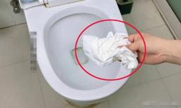 Sau khi đi vệ sinh, có rất nhiều người mắc sai lầm là vứt giấy vệ sinh vào bồn cầu hay vào thùng rác? Đây là cách làm chính xác