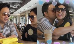 Quang Lê công khai hẹn hò Hà Thanh Xuân, còn hôn lên má người đẹp bày tỏ tình cảm