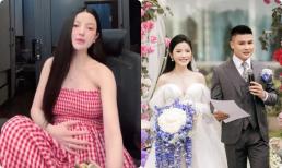 Sau đám cưới, Chu Thanh Huyền ôm bụng bầu livestream và kể chuyện ốm nghén vật vã