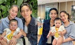 Khánh Thi mừng con gái 7 tháng tuổi với số kí đáng nể, tranh thủ 'flex' nhẹ thành tích của chồng