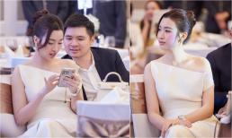 Hoa hậu Đỗ Mỹ Linh tháp tùng chồng Chủ tịch đi sự kiện, nhan sắc 'mẹ bỉm' ngày càng nức nở