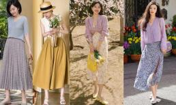 Mùa xuân là mùa mặc “váy”, phụ nữ ở độ tuổi 30, 40 học cách mặc như thế này thực sự rất khí chất 
