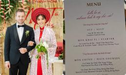 Thực đơn đám cưới của Minh Tú có tên cực hài, lại còn 'troll' Lan Khuê