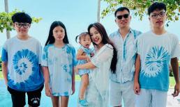 Vân Hugo hiếm hoi khoe hai con riêng của chồng, bật mí về bí quyết giữ gìn hòa thuận trong gia đình