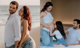  Hà Anh tung bộ ảnh bầu bí ở tuần 35: Ái nữ đầu lòng hôn bụng mẹ cực tình cảm, sắc vóc những ngày cuối thai kì gây chú ý  