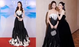 Mẹ 3 con - Á hậu Hoàng Anh bất ngờ tái xuất thảm đỏ, nhan sắc thế nào giữa dàn Hoa - Á hậu đình đám Vbiz?