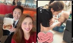 Hoa hậu Diễm Hương bóp chân cho chồng, đề nghị không 'đánh số' nửa kia
