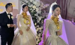 Đám cưới ở Hà Tĩnh gây choáng khi cô dâu đeo kiềng vàng trĩu cổ, giá trị khoảng hơn 1 tỷ đồng 