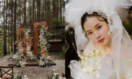 Rò rỉ ảnh trong đám cưới Midu ở Đà Lạt: Phủ hoa tươi kín lối, một chi tiết cho thấy sự sang chảnh hết mức