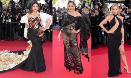 Thảm đỏ Cannes 2024 ngày 3: Mỹ nhân Thái Lan Chompoo Araya mặc xuyên thấu lộ nội y, Miss World 1994 như bà hoàng