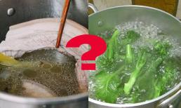 Có nên dùng nước luộc thịt để luộc rau?