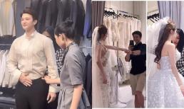 Rầm rộ hình ảnh Huỳnh Anh và Bạch Lan Phương đi thử đồ cưới, đã sẵn sàng cho ngày trọng đại