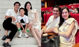 Ly Kute cùng chồng mới đến dự lễ tốt nghiệp của bé Khoai Tây