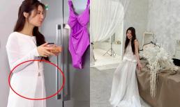 Diễm My giữa nghi vấn mang thai: Liên tục lộ vòng 2 'lùm lùm', chăm giấu dáng hơn trước 