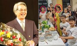 Chí Trung đưa bạn gái kém 17 tuổi về dự giỗ bố là NSND Quý Dương, con trai riêng cũng có mặt 