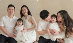 Ảnh con gái bị chụp lén quá mờ, Đỗ Mỹ Linh tung luôn hình sắc nét chứng minh con gái giống ai?