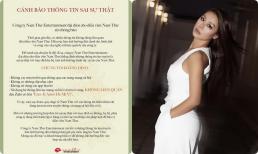 Nam Thư bị tố làm tiểu tam, phía nữ diễn viên phủ nhận và nhờ pháp luật vào cuộc