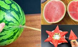 Cắm một chiếc đũa vào quả dưa hấu lại có tác dụng mạnh mẽ như vậy, giải quyết được một rắc rối lớn!