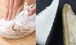 Phải làm gì nếu đôi giày trắng của bạn bị bẩn và ố vàng? Đây là thủ thuật giúp giày trông như mới sau khi giặt 