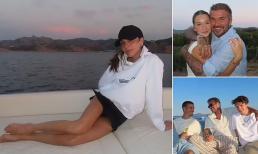 Victoria thư giãn trên du thuyền, David Beckham chụp ảnh dễ thương cùng con gái Harper khi ngắm hoàng hôn ở Pháp