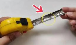 Nếu bạn có thước dây ở nhà thì hãy cẩn thận. Hôm nay tôi mới phát hiện ra trên đó có một cơ chế nhỏ