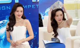Hình ảnh Midu đội vương miện khiến dân tình ngỡ ngàng vì chuẩn mực nữ hoàng sắc đẹp