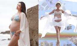 Võ Hoàng Yến gây sốt khi mang giày cao gót, trổ tài catwalk cực đỉnh bất chấp bụng bầu vượt mặt