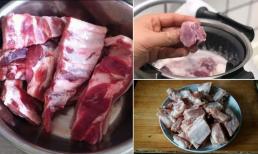 Không cần phải chần sườn khi làm sạch, chỉ cần thêm một chút này vào nước, máu và chất bẩn bên trong sẽ tự động chảy ra