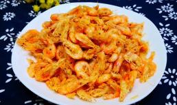 Làm sao để chiên tôm sông nhỏ đúng cách? Đầu bếp hướng dẫn bạn cách làm, những con tôm vàng nâu và giòn tan, không bị tanh