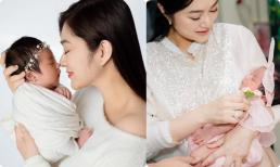 Thanh Trúc đã chịu công khai mặt ái nữ, một chi tiết giống mẹ như đúc