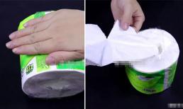 Hóa ra trên cuộn giấy vệ sinh có một cơ chế! Chỉ cần di chuyển phần này và giấy sẽ được lấy ra dễ dàng, hãy thử ngay! 