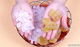 Hôm nay mới biết công dụng của đường phèn trắng và đường phèn vàng khác nhau nhiều lắm! Nếu hiểu rõ thì đừng mua nhầm 