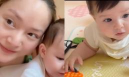 Diễn viên Lan Phương hé lộ những cột mốc đầu tiên của nhóc tì 5 tháng rưỡi, loạt biểu cảm đáng yêu 'đốn tim' dân mạng