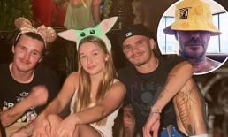 Romeo và Cruz đưa em gái Harper đi chơi cùng bạn bè tại Disney World, món quà tặng bố David Beckham gây chú ý 