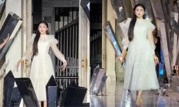 Con gái Quyền Linh tập dượt làm người mẫu, dân mạng ấn tượng: 'Căng thẳng nhưng vẫn xinh quá trời!'