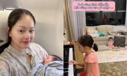 Lan Phương hé lộ tài năng âm nhạc của con gái, chia sẻ tính cách giống mẹ từ bé của hai nhóc tì