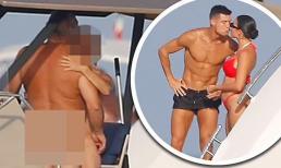 Cristiano Ronaldo có 'hành động tế nhị' với bạn gái Georgina Rodriguez khi cặp đôi 'không mảnh vải che thân' trên du thuyền
