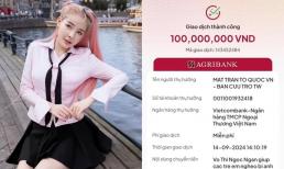 Màn 'phông bạt' ồn ào của Ngân 98 được làm rõ sau khi cộng đồng mạng 'check var' sao kê ủng hộ đồng bào vùng lũ