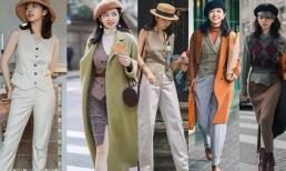 Chỉ sau khi nhìn vào trang phục của blogger, chúng ta mới hiểu rằng “vest + quần” rất thời trang và đẳng cấp